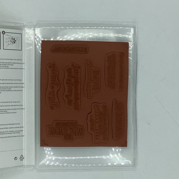 Stampin Up 131350 REMEMBERING YOUR BIRTHDAY Stamp Set Unused - Picture 3 of 3